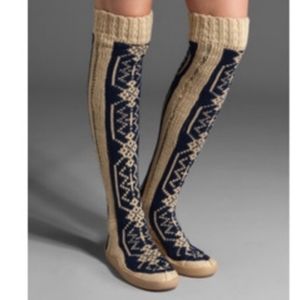 Awesome cozy over the knee knit boots